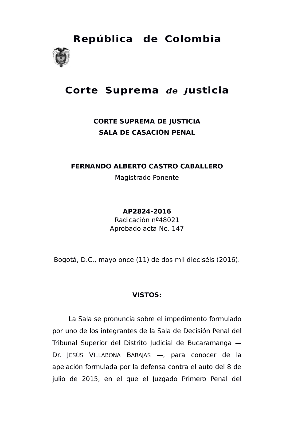 AP2824-2016 (48021) - ejemplo alegato - República de Colombia Corte ...