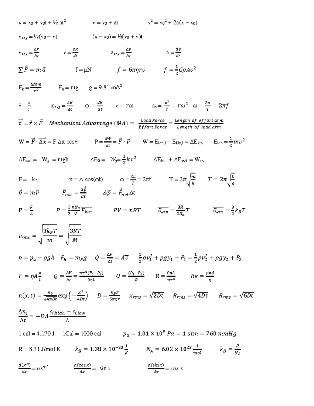 final-exam-formula-sheet-mat3395-uottawa-studocu