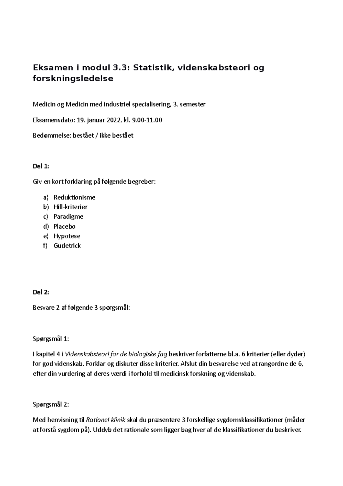 Modul 3.3 Ordinær eksamen - Eksamen i modul 3: Statistik ...