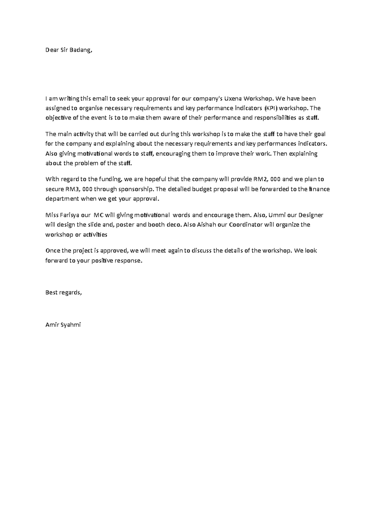 Elc Email - ELC - Dear Sir Badang, I am writing this email to seek your ...