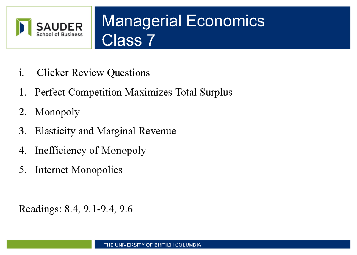Class+7-2024 - these are iclicker questions for lecture 7 - i. Clicker ...