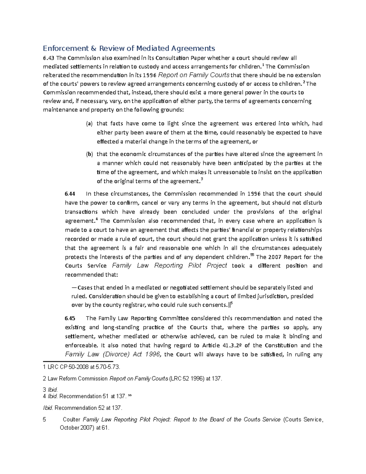 Dispute resolution m32 Enforcement & Review of Mediated Agreements 6