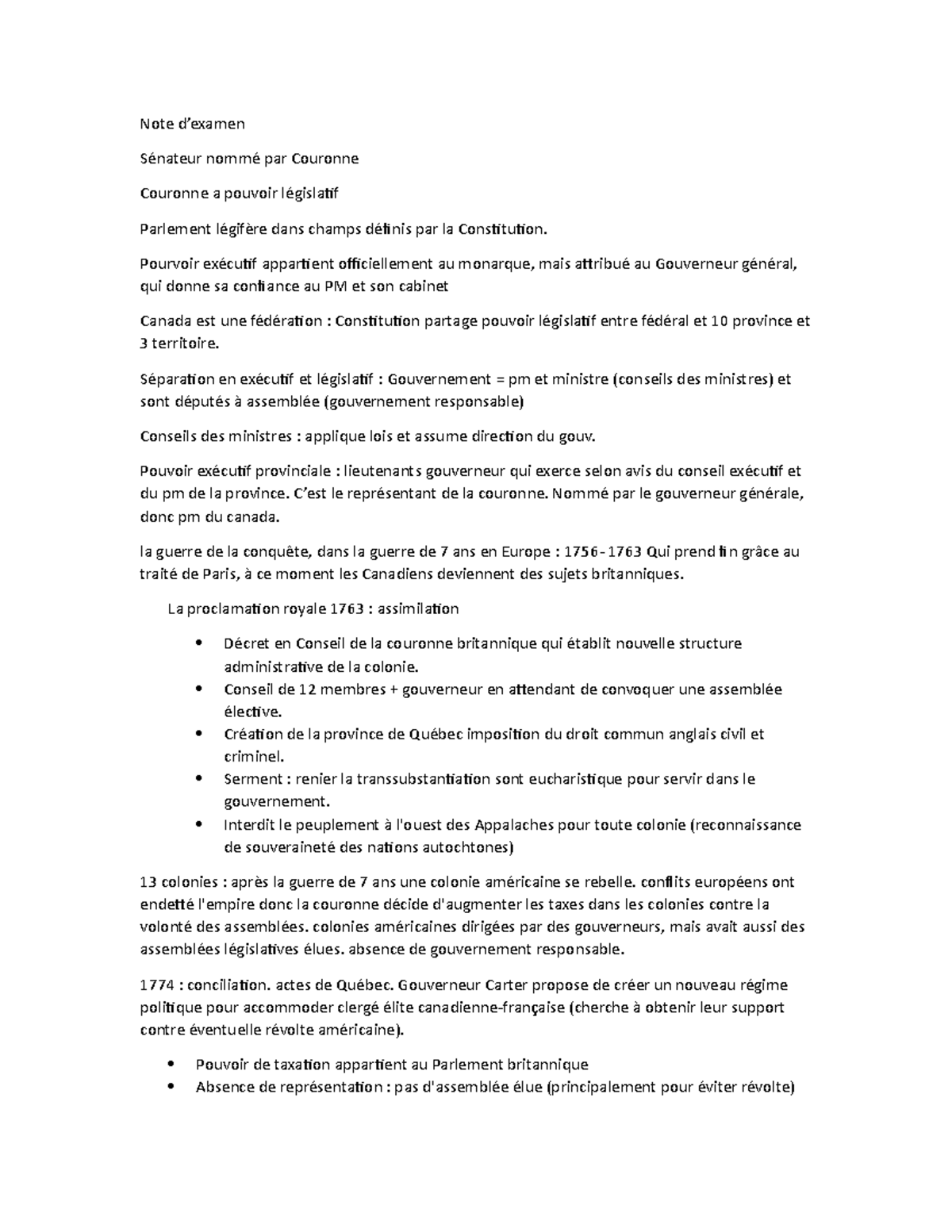 Feuille note pour examen final en présentiel - Note d’examen Sénateur ...