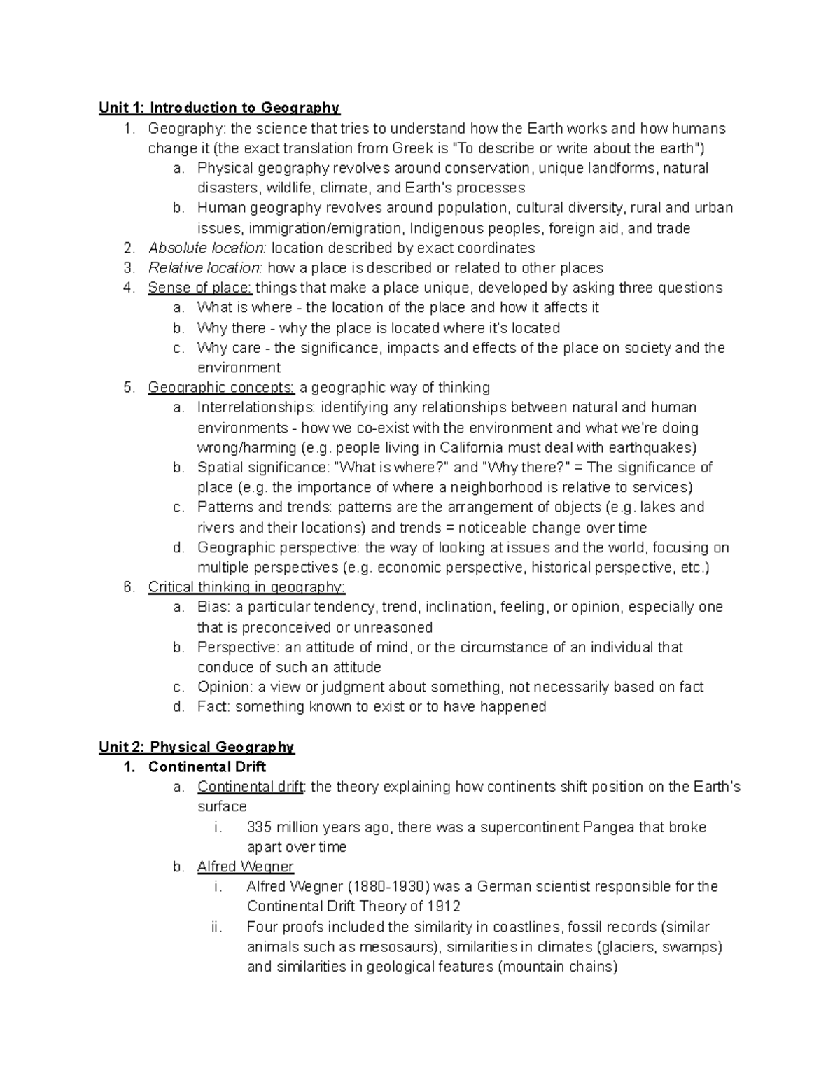 geography-exam-outline-unit-1-introduction-to-geography-1-geography