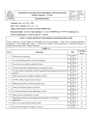 CCS335 Cloud Computing Syllabus - CCS335 CLOUD COMPUTING L T P C 2 0 2 ...