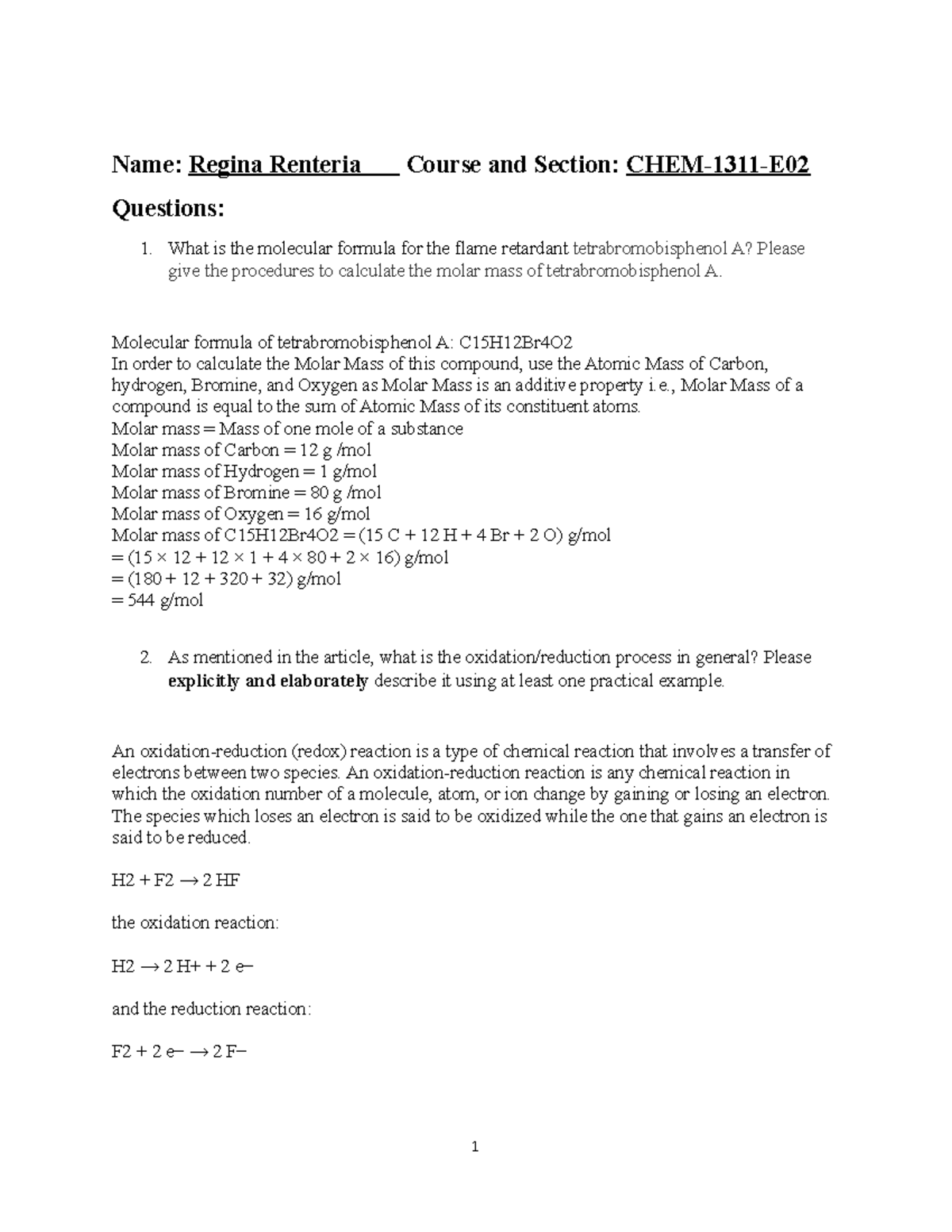 EQS assignment-1311 - Essay question - GEOG 1303 - LC - Studocu
