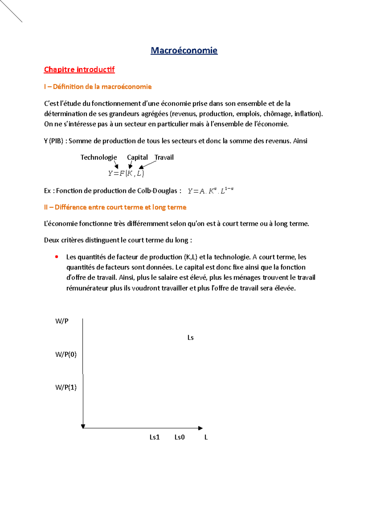 Macroéconomie - Chapitre Introductif - Macroéconomie Chapitre ...