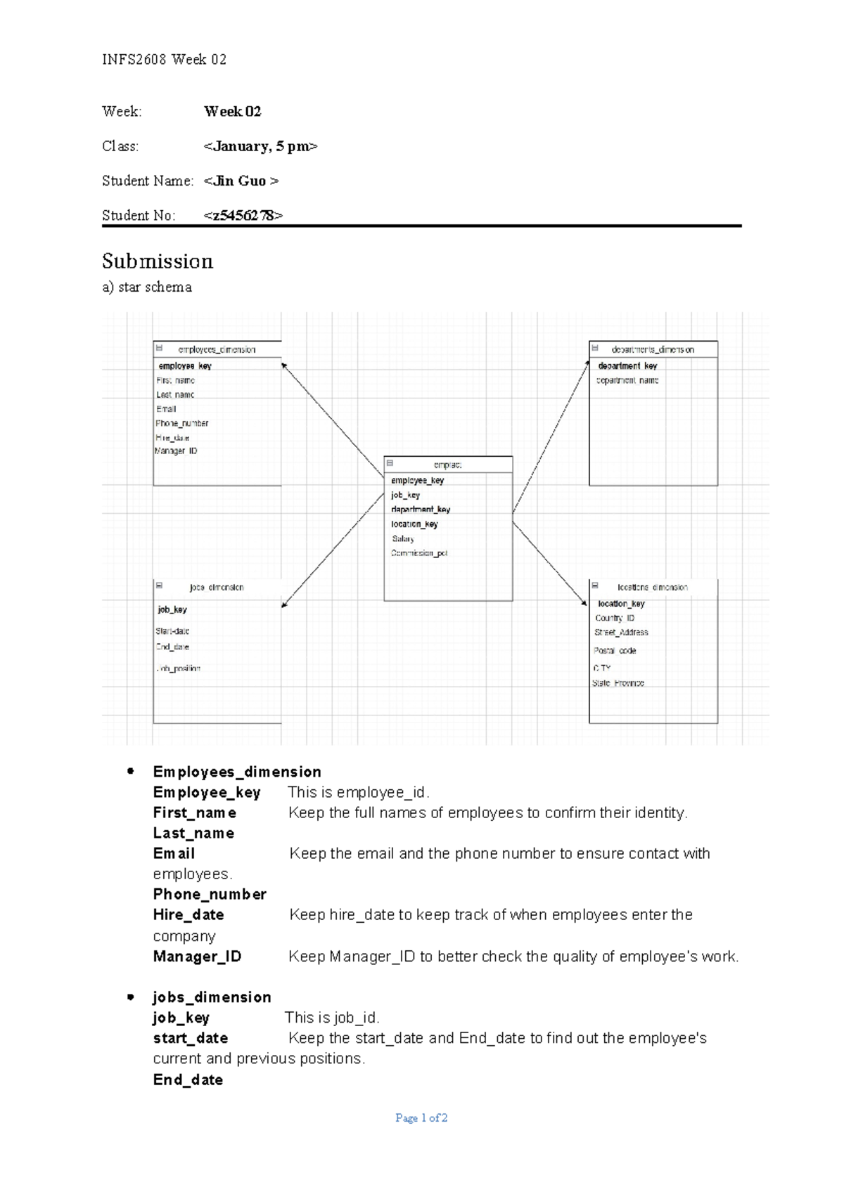 INFS2608 Week 01 - ZID - tutorial activity - INFS2608 Week 0 2 Week ...