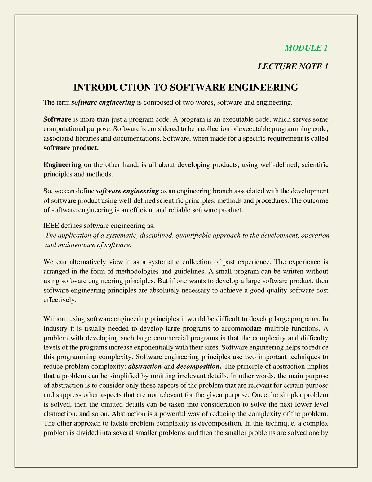 software engineering essay pdf