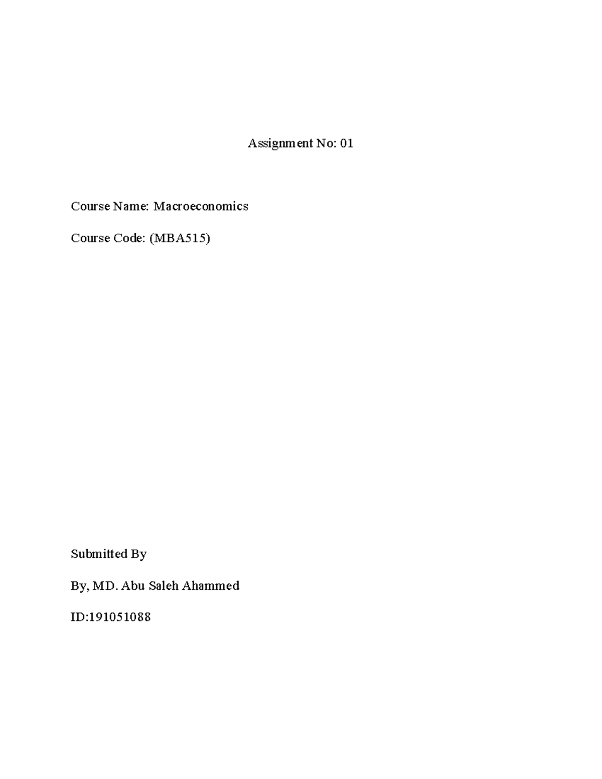 191051088-marketing-plan-assignment-no-01-course-name