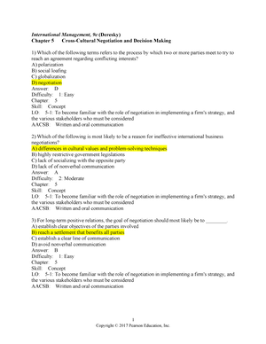 Chapter 7 Test Bank Of International Management - 1 International ...