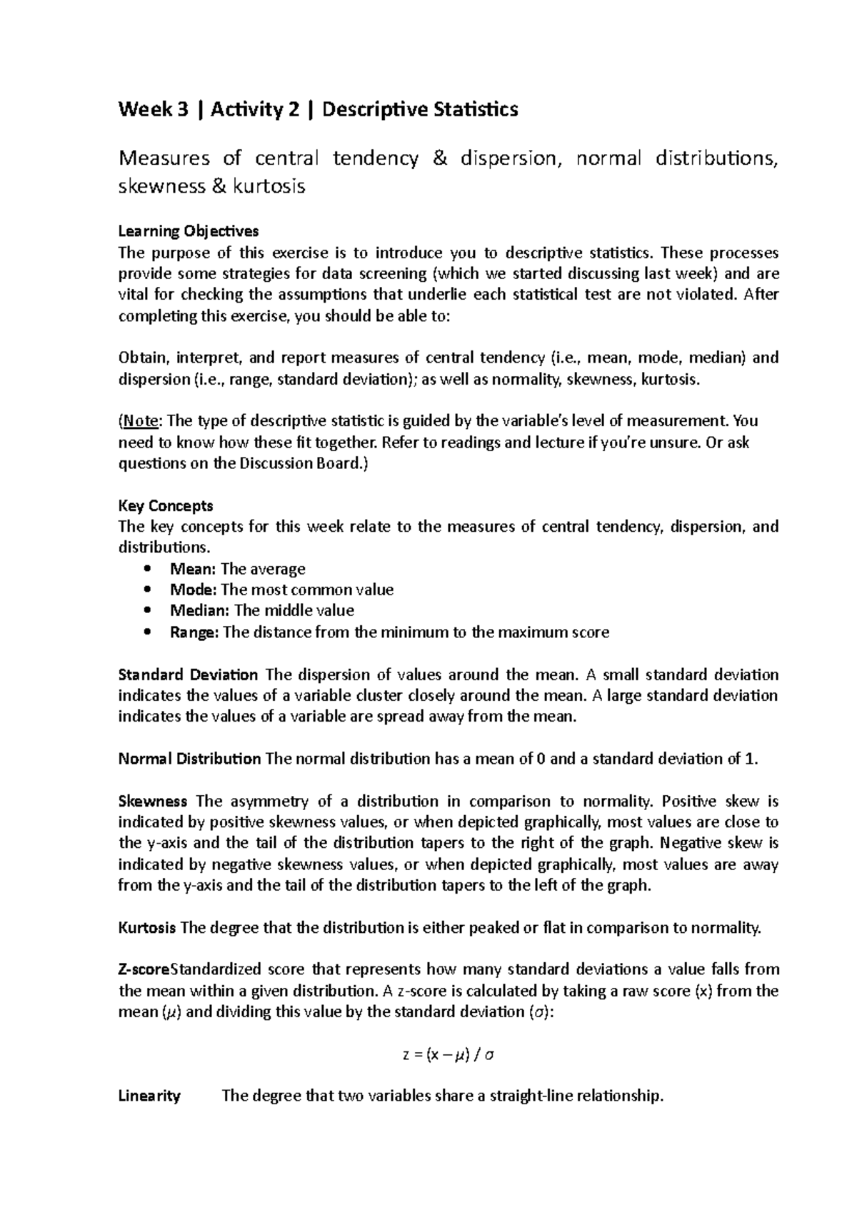 Week 3 Activity 2 2021 - ASSIGNMENT INFO - Week 3 | Activity 2 ...