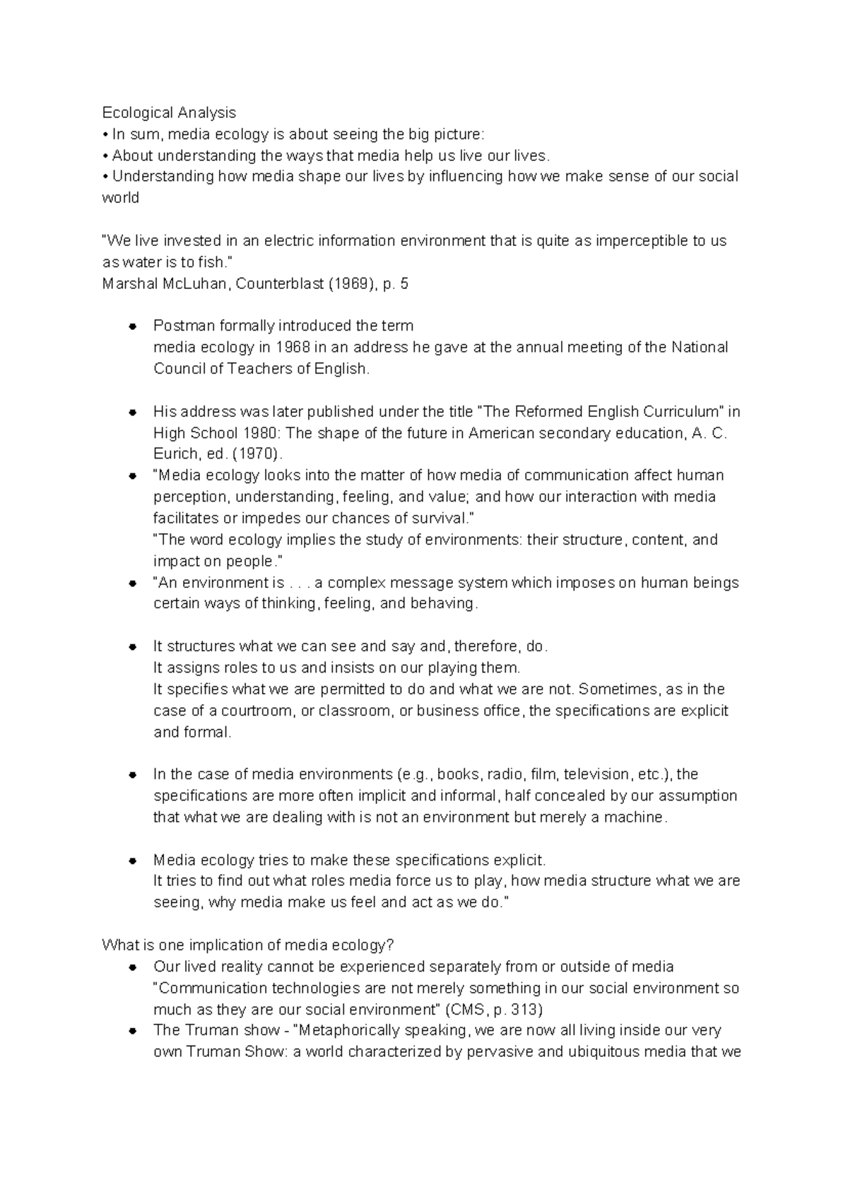 NMS 11 economy Introduces to key terms and concepts in media studies