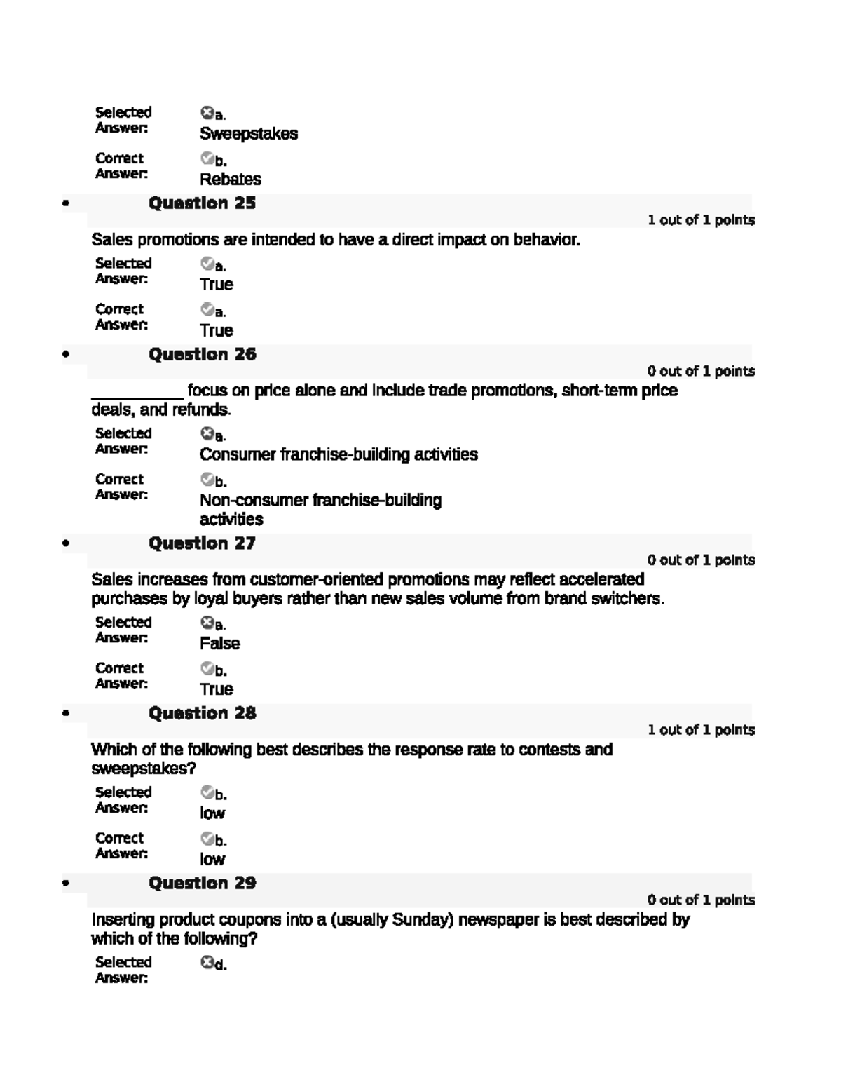 MM Quiz 5 - marketing management quiz - MIS6301 - Studocu