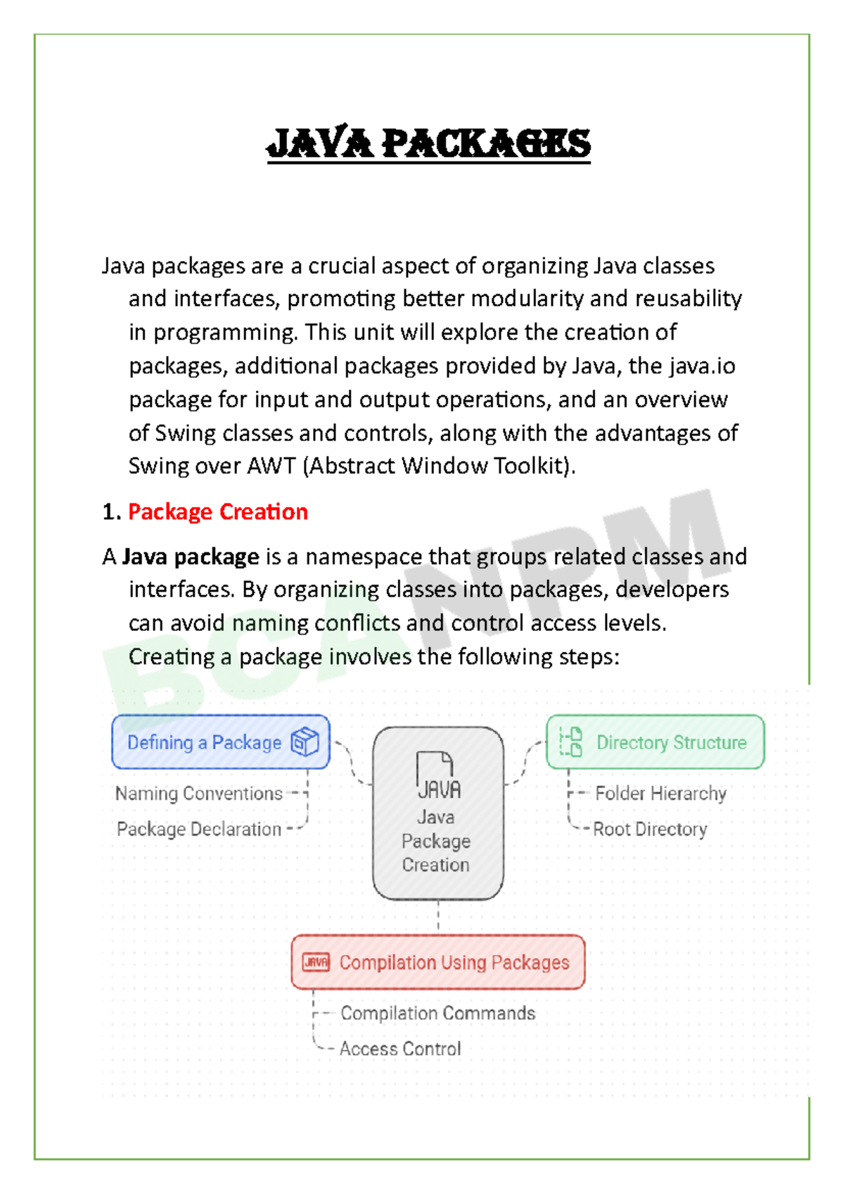 5- Java Packages - note of java - Java Packages Java packages are a ...