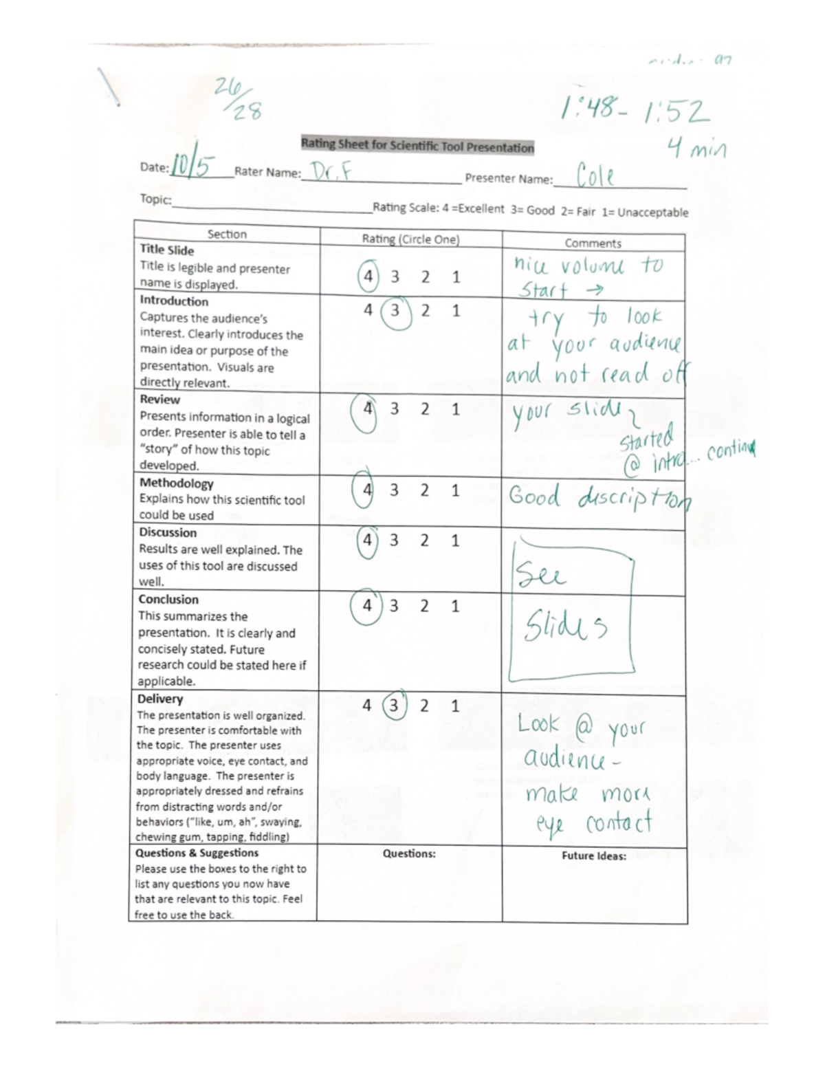 Scientific Tool Presentation Feedback - Studocu