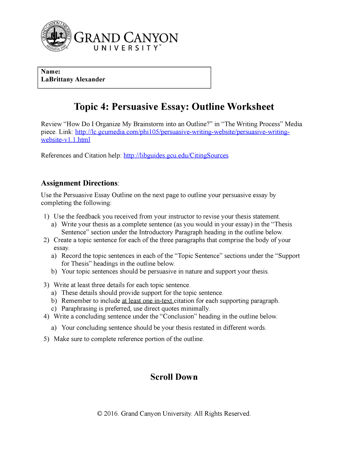 persuasive essay outline worksheet