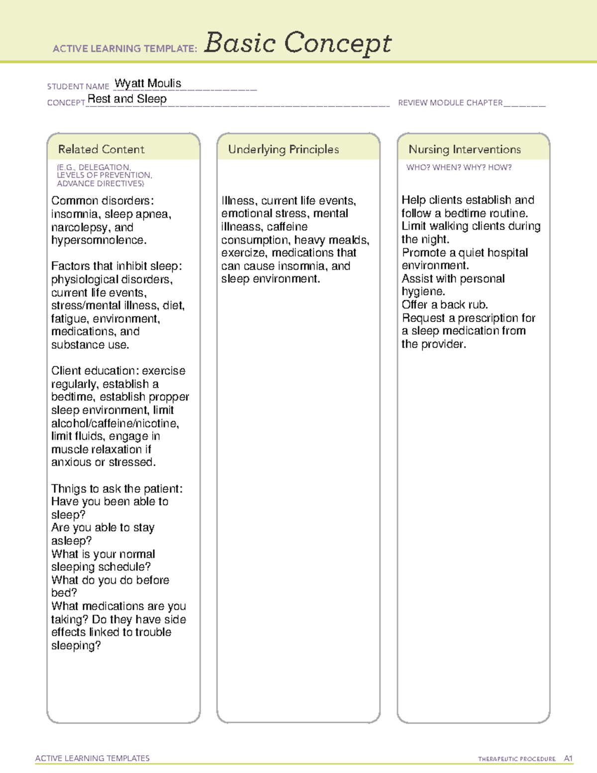 Medication review final - ACTIVE LEARNING TEMPLATES THERAPEUTIC ...