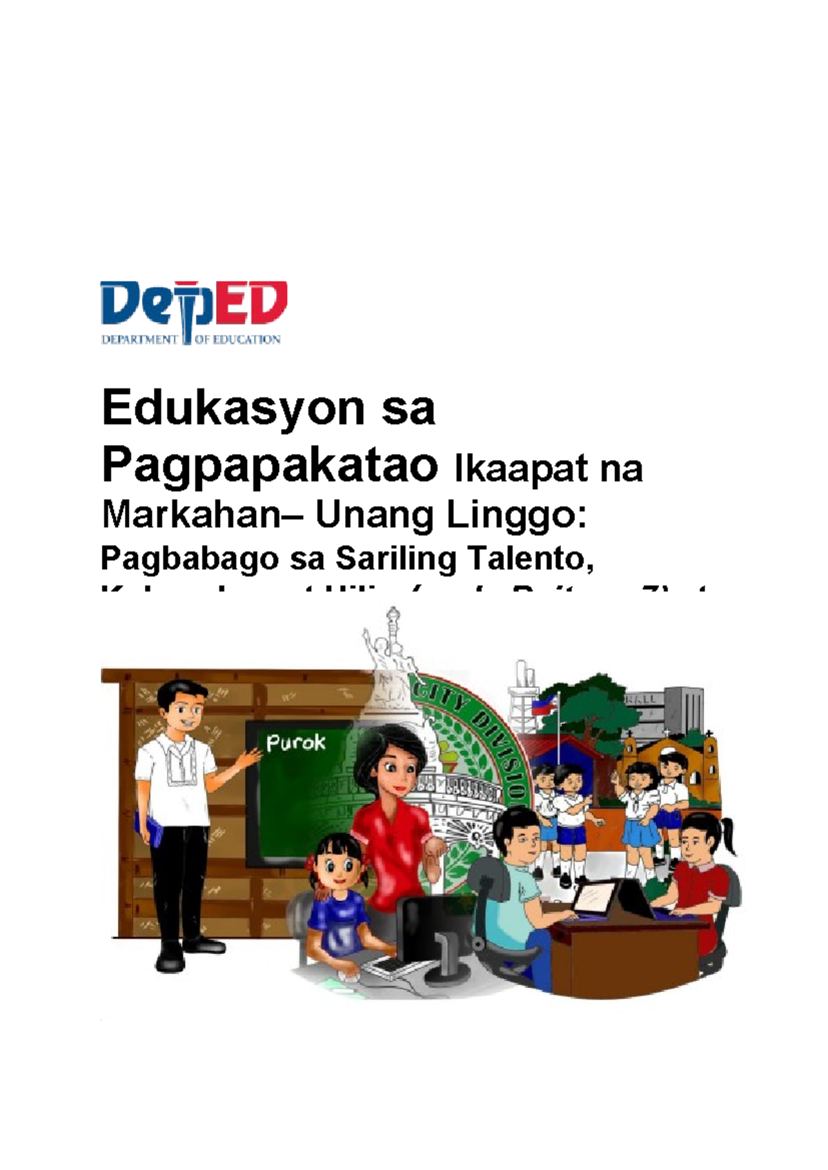 ESP-9-week-1-Q4 v - SLM - 9 9 Edukasyon sa Pagpapakatao Ikaapat na ...