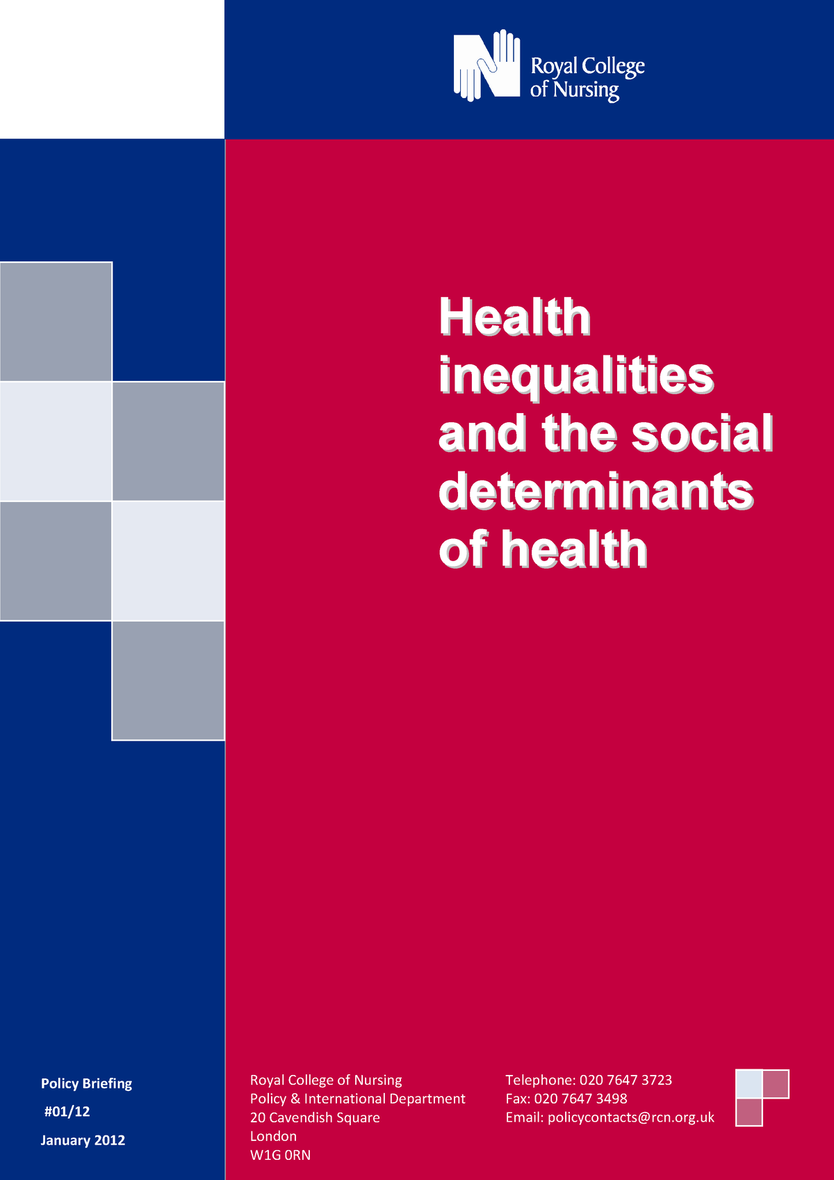 Health Inequalities And The Social Determinants Of Health - 0 ...