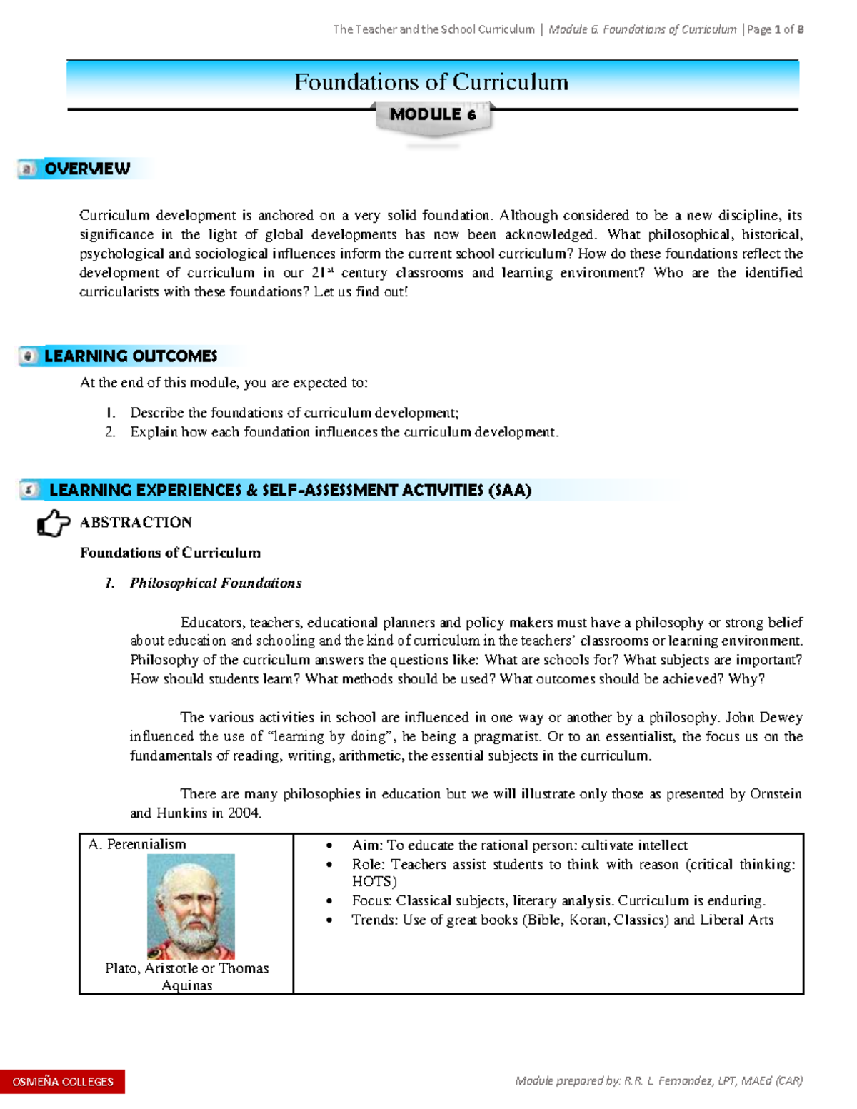 module-6-foundations-of-curriculum-foundations-of-curriculum