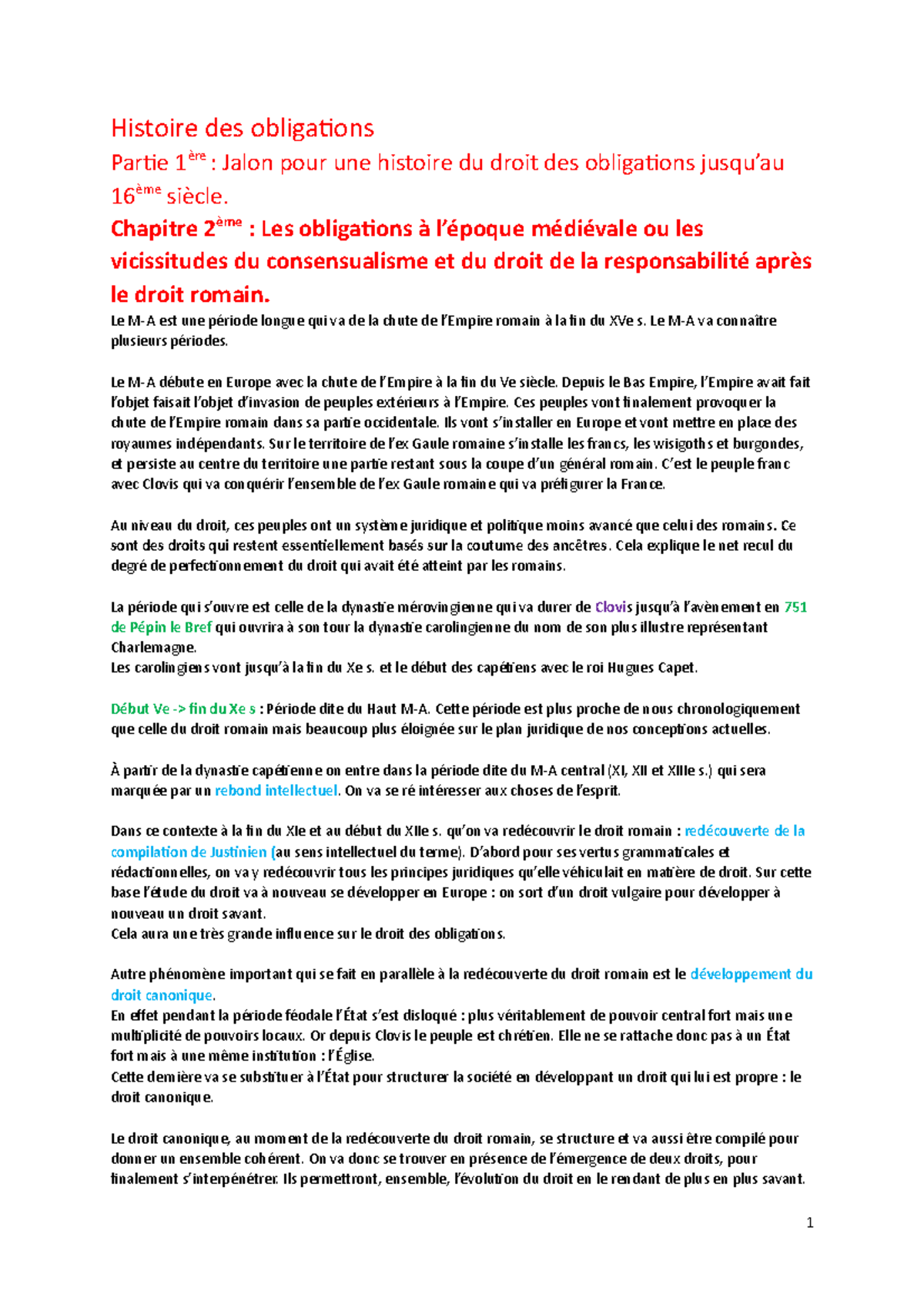 dissertation histoire des obligations