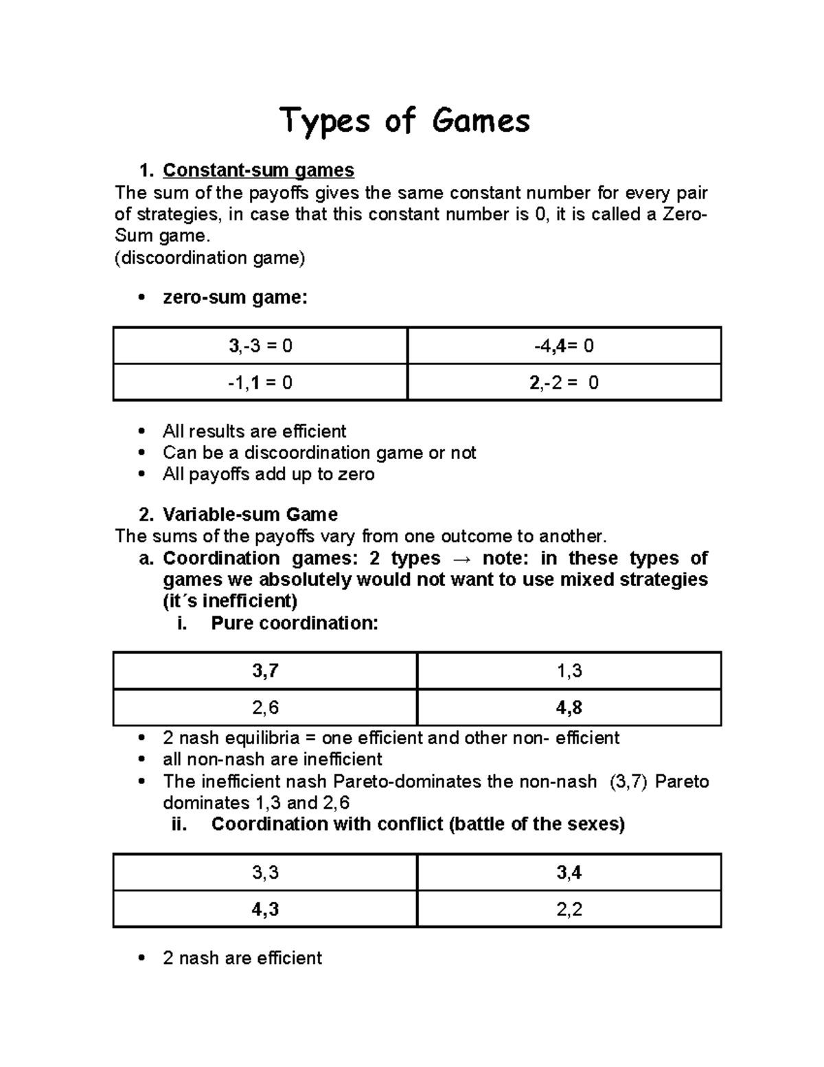 types-of-games-tipos-de-juegos-types-of-games-1-constant-sum-games