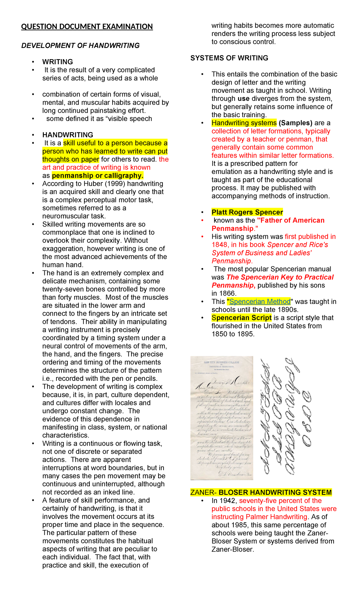 QDE- Prelims- Reviewer - QUESTION DOCUMENT EXAMINATION DEVELOPMENT OF ...