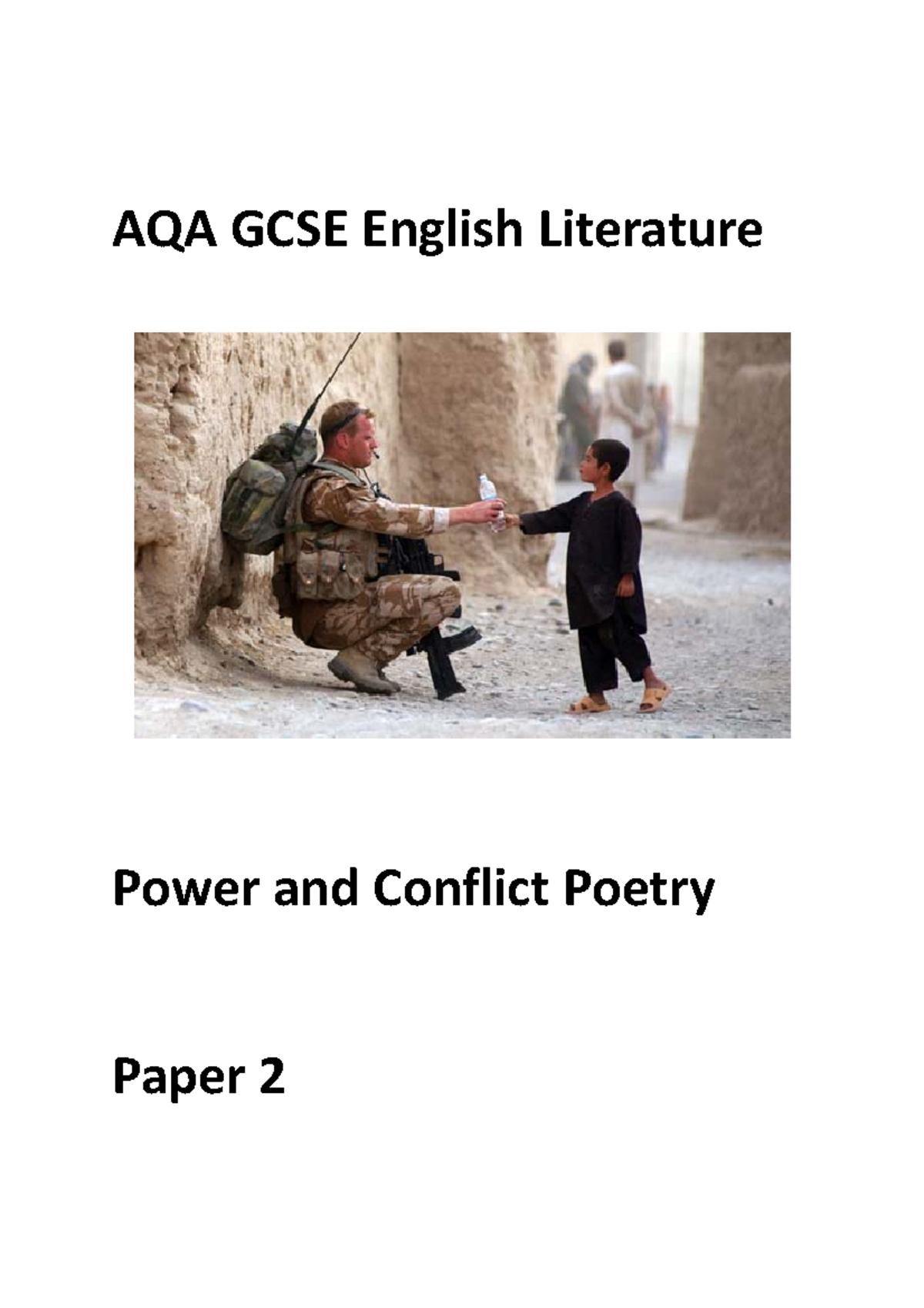 Conflict-and-Power-Poems - AQA GCSE English Literature Power and ...