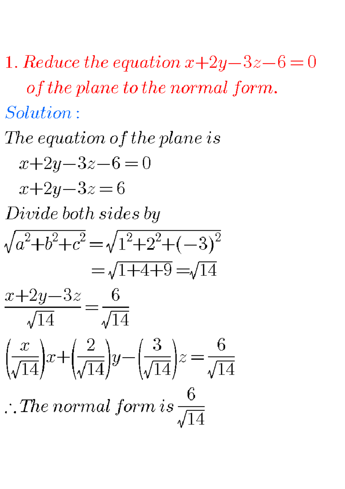 The Plane - Intermediate mathamatics - Mathematics - Studocu