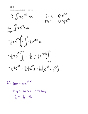 Calc 2 assignment 12 - Calc 2 practice problems - MTH 162 - Studocu