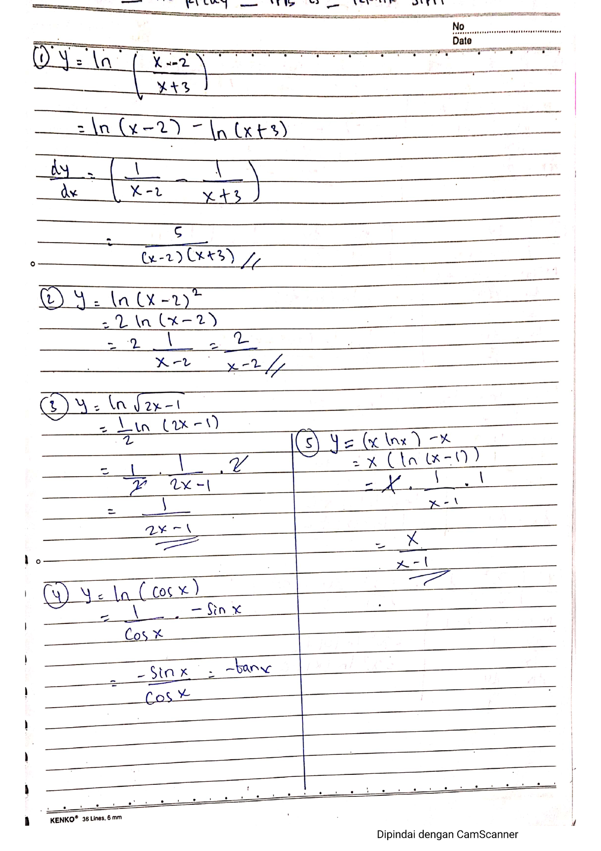 tugas-logaritma-alami-mathematics-studocu