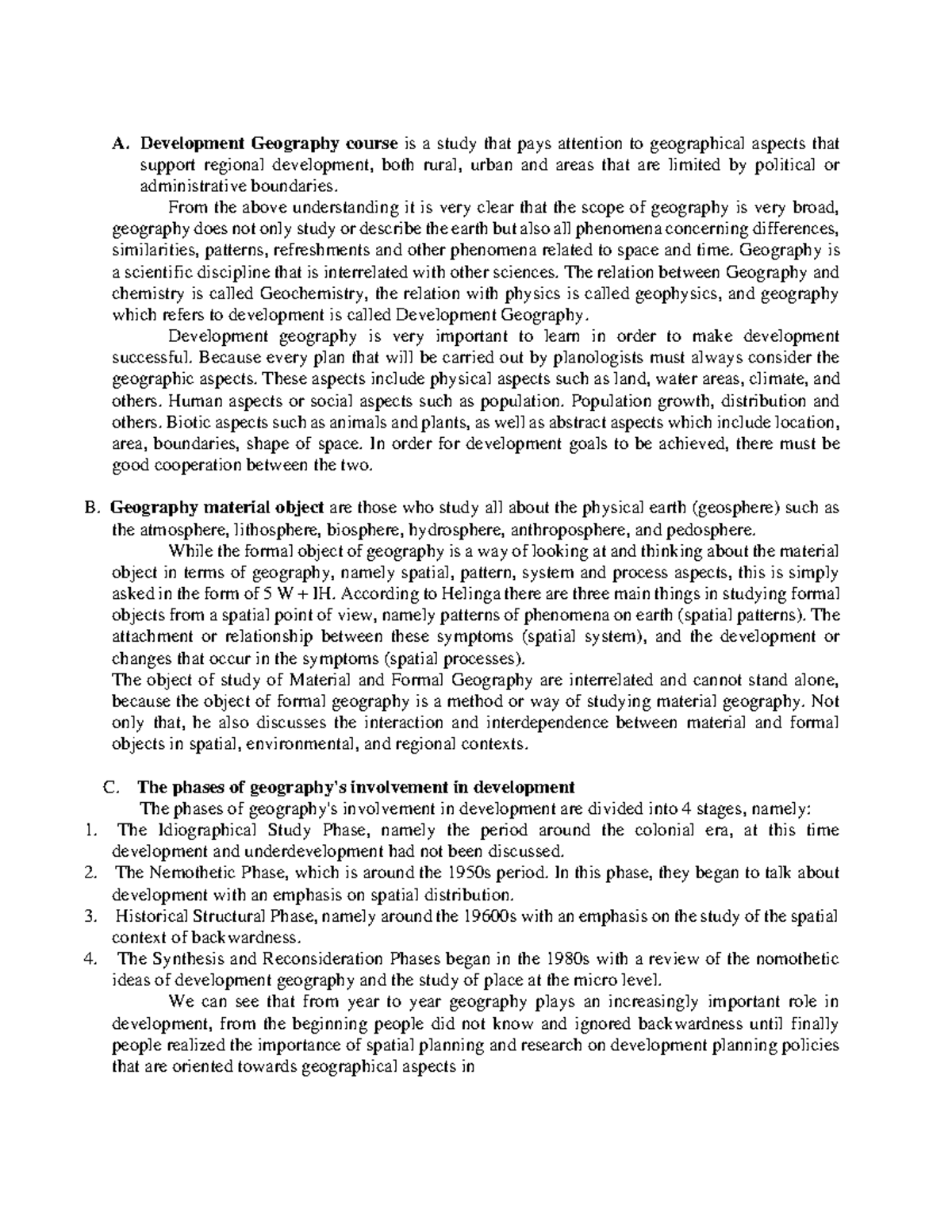 Development Geography Notes 001 A Development Geography Course Is A development-geography-notes-001-a-development-geography-course-is-a
