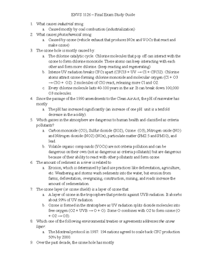 Envs Lecture 14 - Detailed Notes From Class - Essential For Pop Quizzes ...