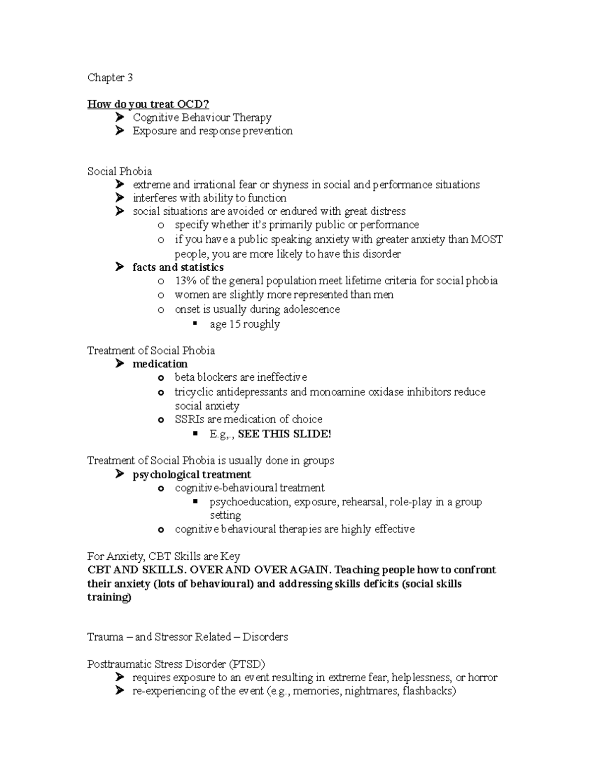 Chapter 3 Summary Summary Abnormal Psychology An Integrative