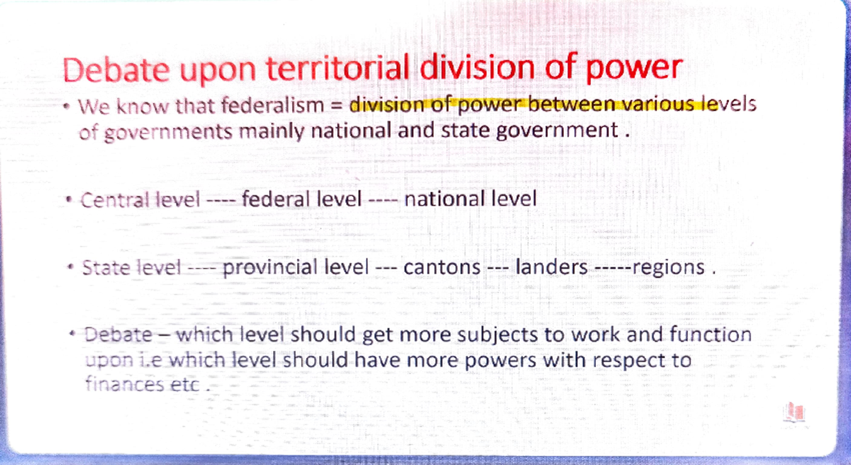 Territorial division - 
