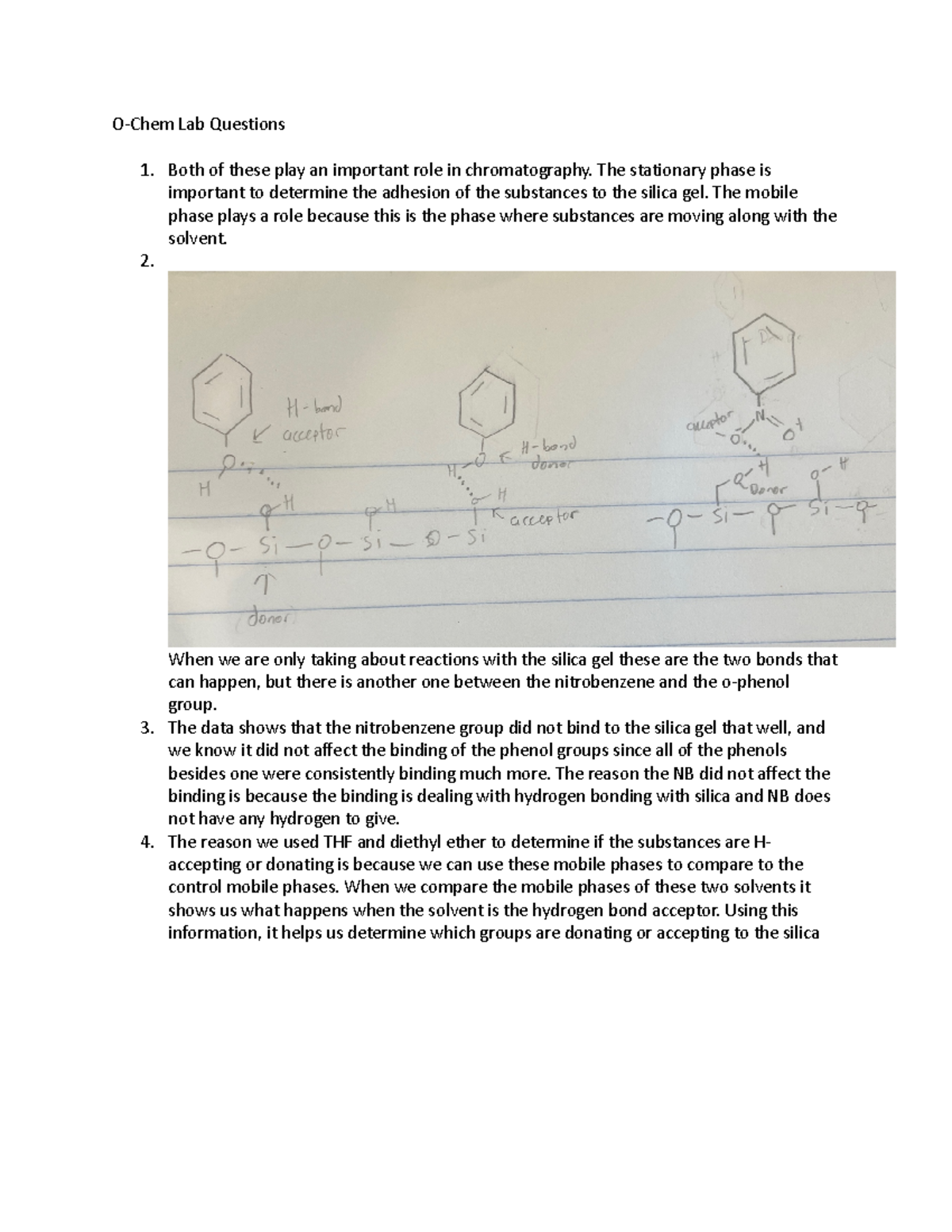 Ochem Lab Organic lab working on problem sets and working with