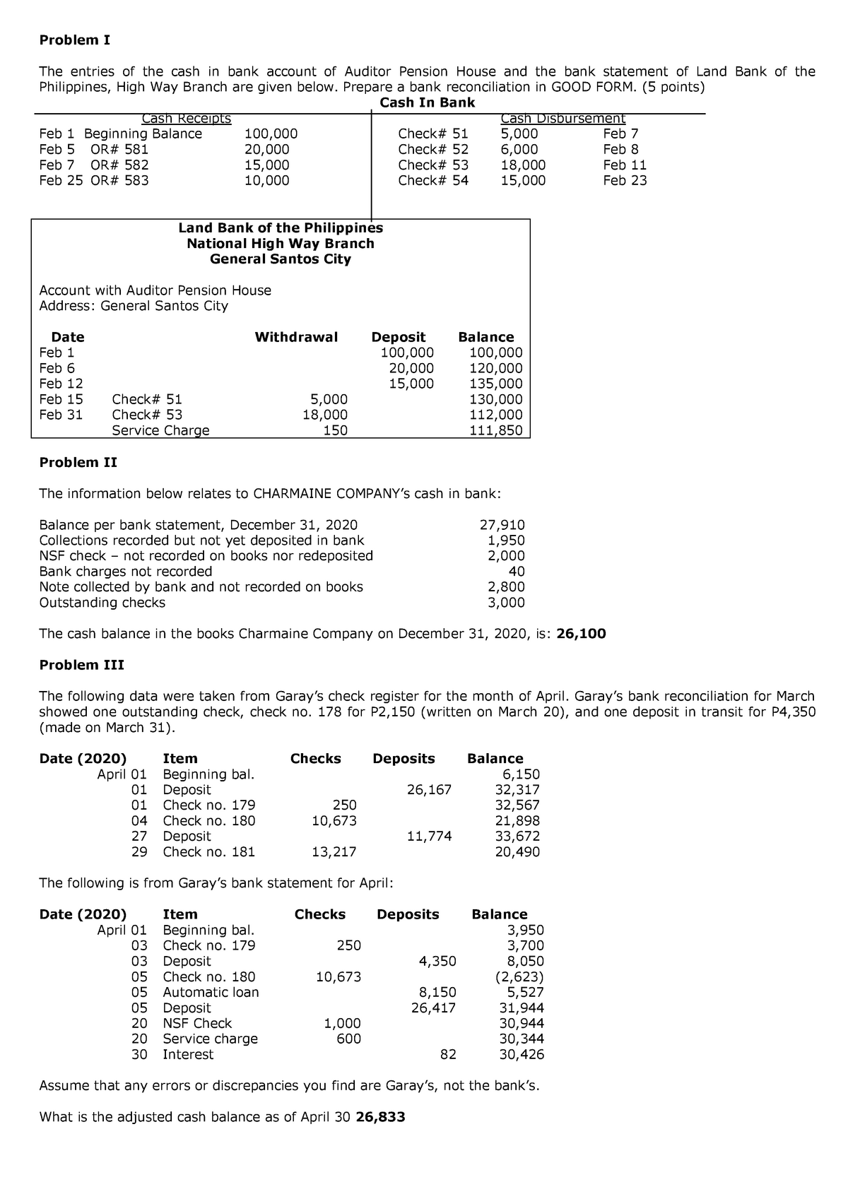 112-practice-material-bank-reconciliation-problem-i-the-entries-of