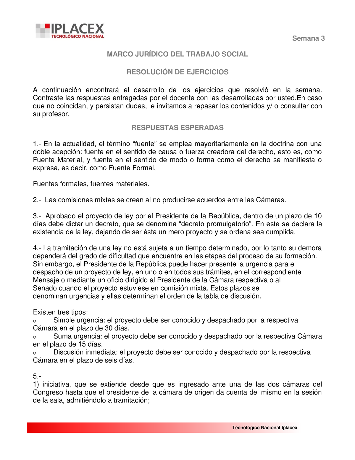 R 3 - Preguntas Y Respuestas - Semana 3 Tecnológico Nacional Iplacex ...