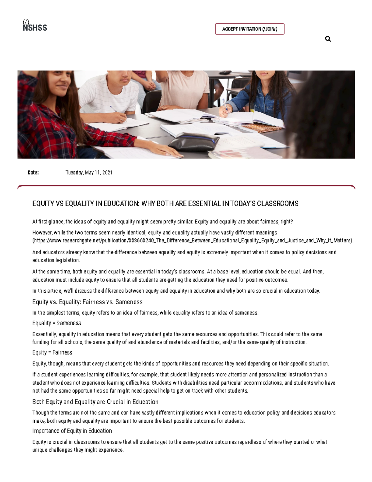 Equity vs Equality in Education Why Both Are Essential in Today’s ...