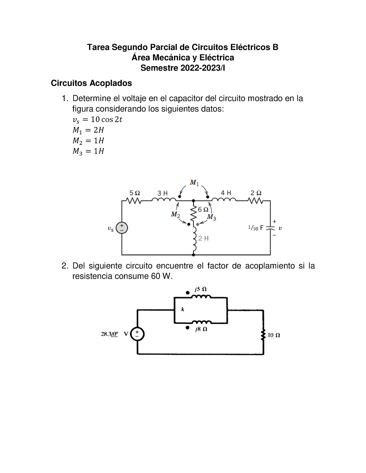 Tarea Segundo Parcial Versión 2 - Tarea Segundo Parcial De Circuitos ...