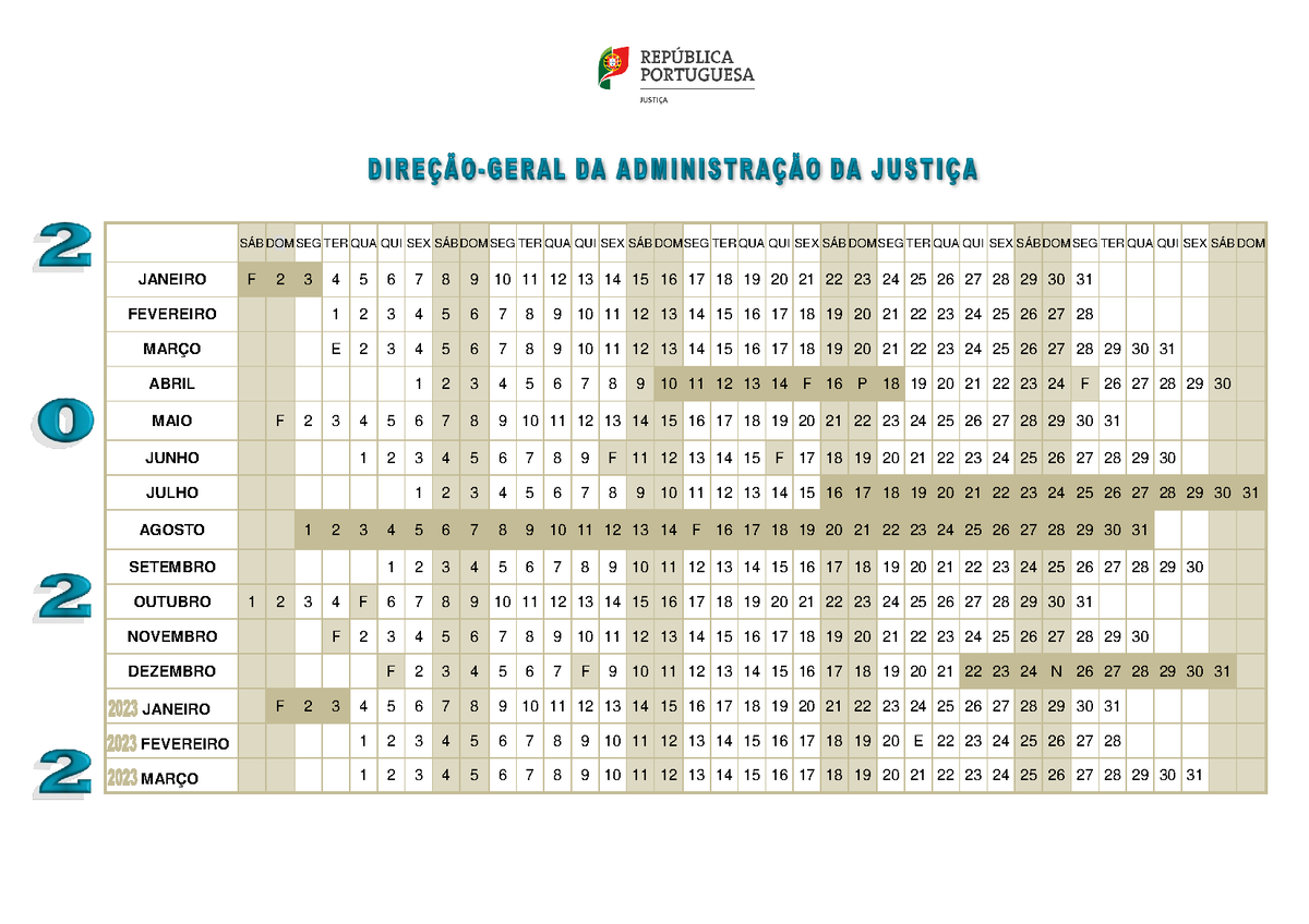 Calendario Judicial 2022 2023 SÁb Dom Seg Ter Qua Qui Sex SÁb Dom Seg Ter Qua Qui Sex SÁb Dom 6344