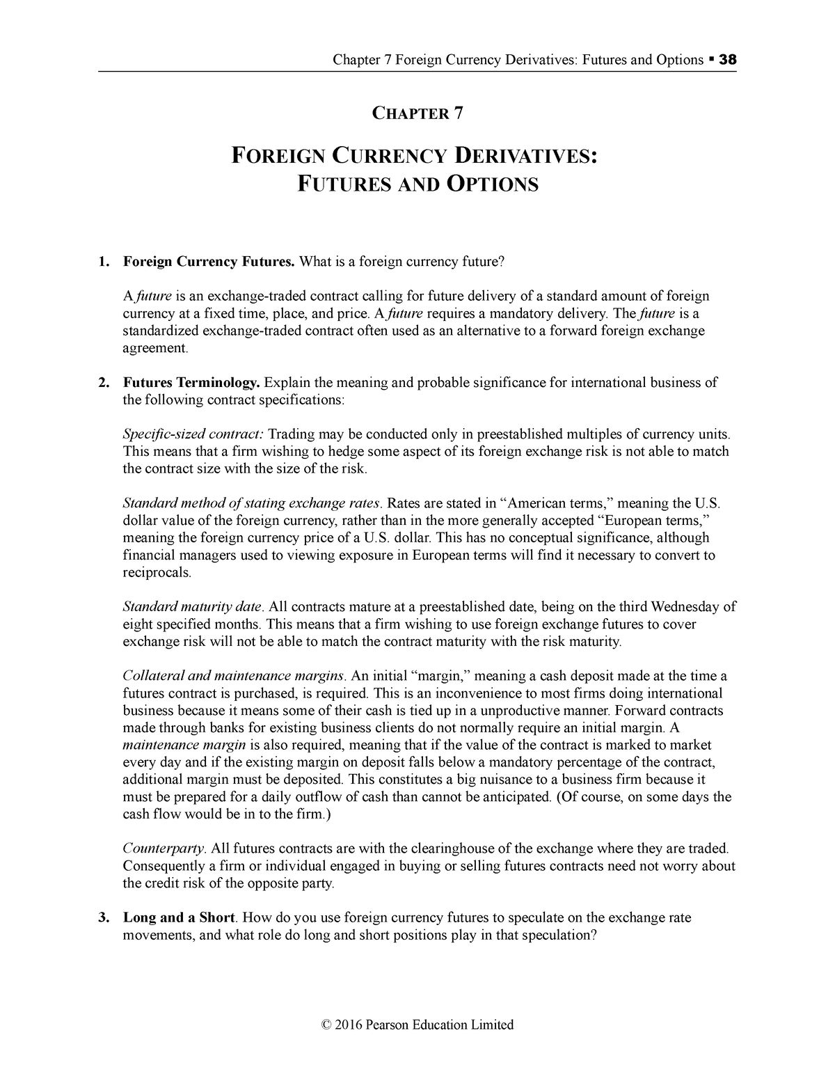 Chap07 Ques MBF14e(1) - Answer To Question Multinational Business ...