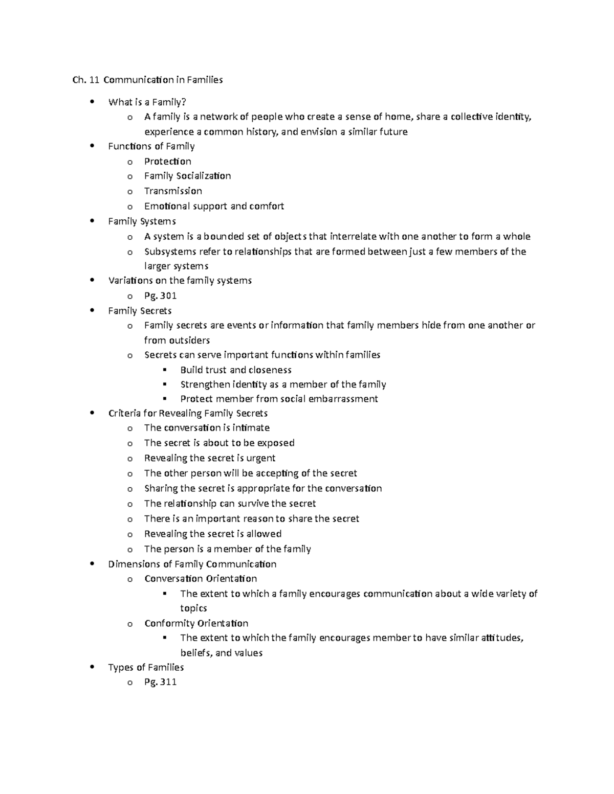 Ch 11 Communication in Families - Ch. 11 Communication in Families What ...