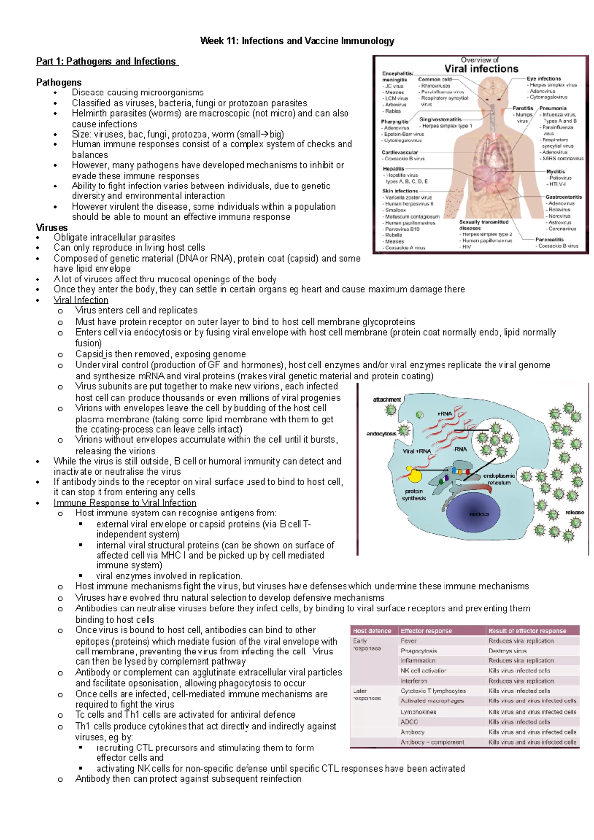 Immunology Lecture 11 - Week 11: Infections and Vaccine Immunology Part ...