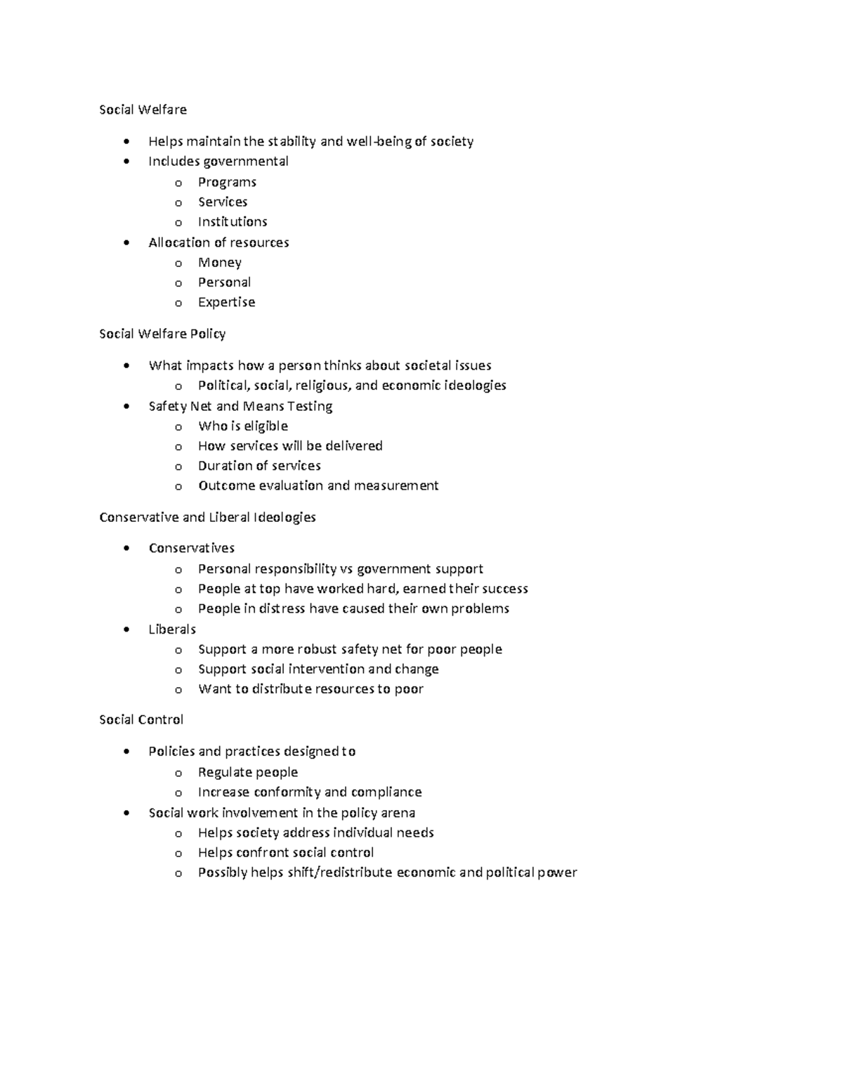 SOWK Chapter 2 Dr. Evans intro to sowk Social Welfare Helps