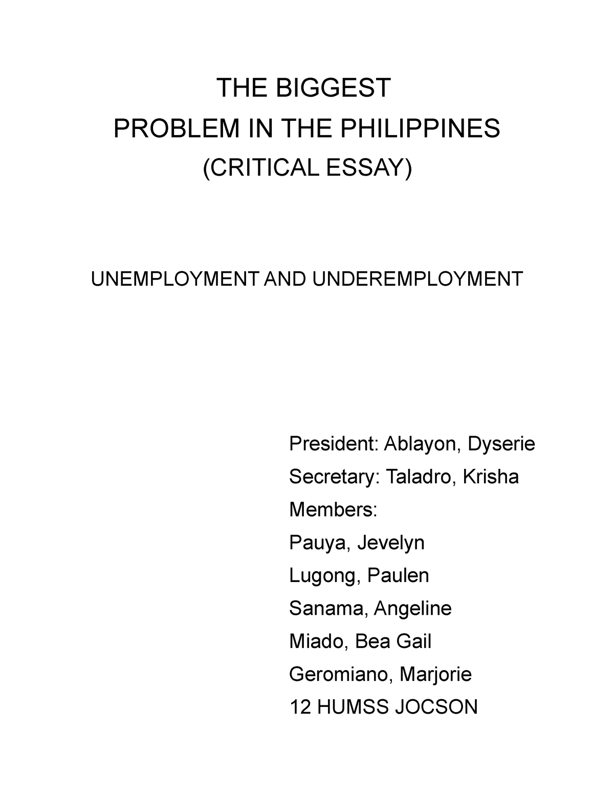 critical-essay-assignment-the-biggest-problem-in-the-philippines