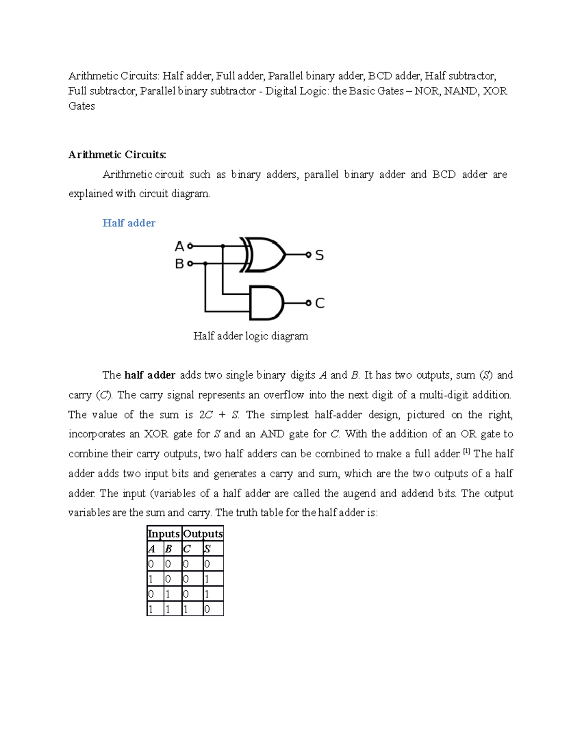 arithmetic-circuits-in-computer-architecture-fundamentals-of-computer