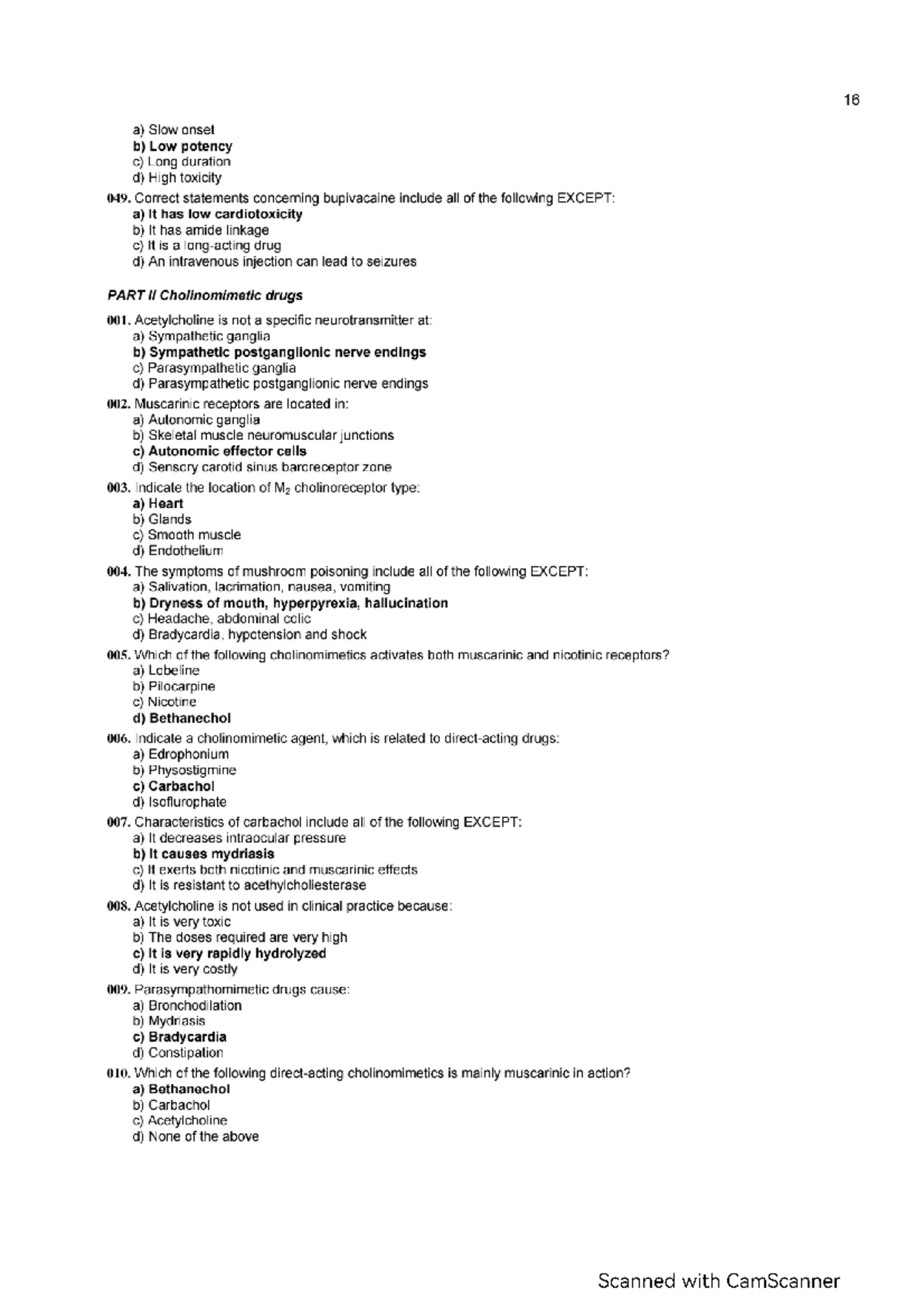 Mcq pharma - Pharmacology (3) - Studocu