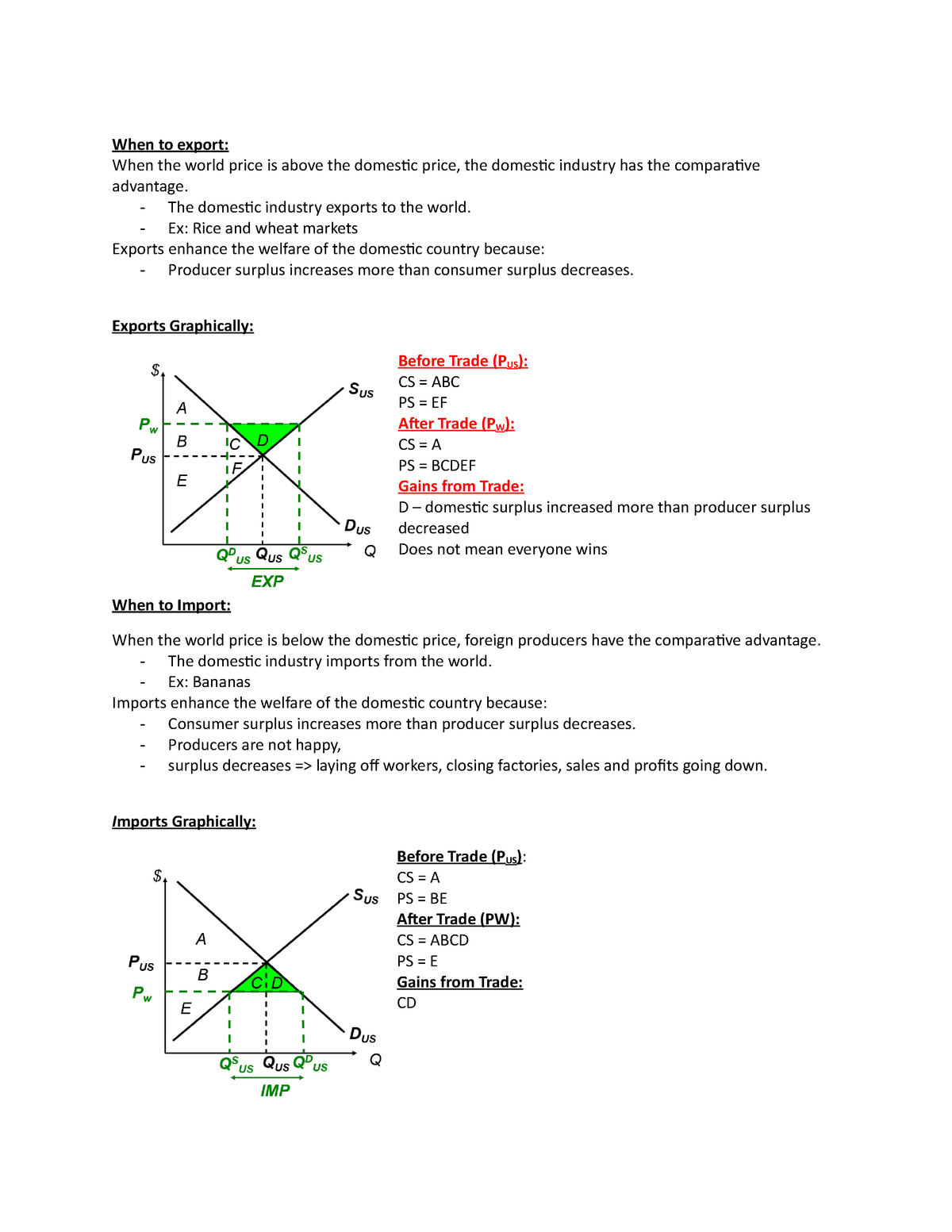 Topic 6-Notes -Tariff, Quotas, Export, Import, Trade restrictions ...